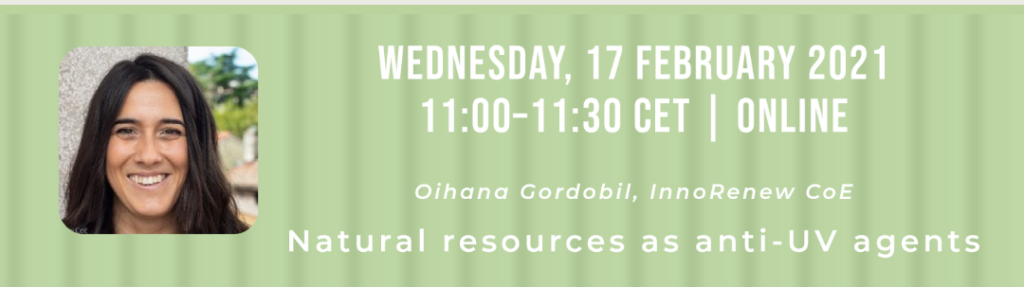 Webinar 3: Natural resources as anti-UV agents