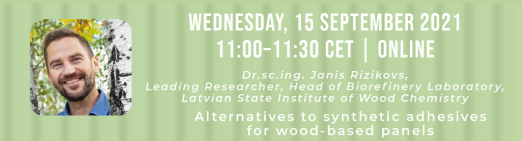 Webinar 10: Alternatives to synthetic adhesives for wood-based panels